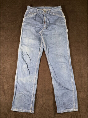Big Smith Vintage Light Blue Denim Work Jeans Straight Leg